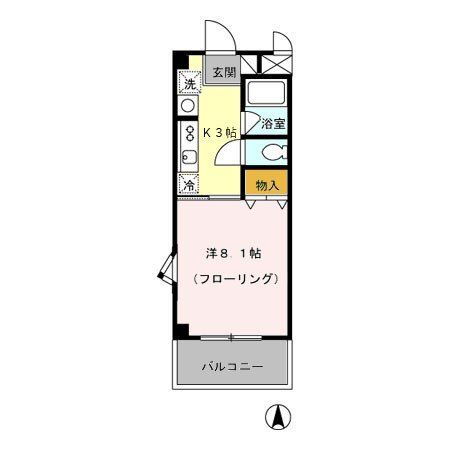 東京都清瀬市野塩１ 秋津駅 1K マンション 賃貸物件詳細