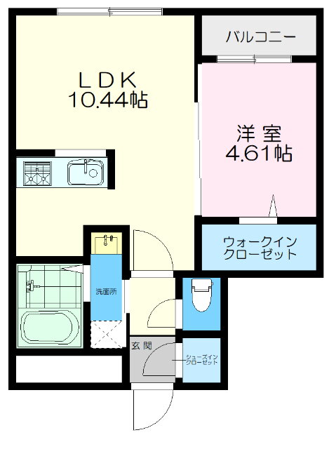 （仮称）北広島市共栄町３丁目ＭＳ 2階 1LDK 賃貸物件詳細