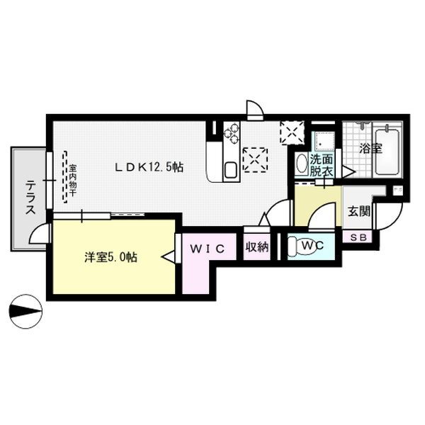 福岡県福岡市南区中尾２ 高宮駅 1LDK アパート 賃貸物件詳細