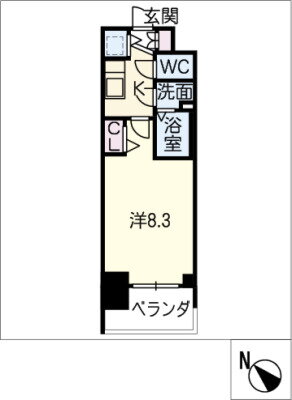 愛知県名古屋市中区上前津１ 上前津駅 1K マンション 賃貸物件詳細