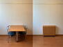 レオパレスアークタウン昭和 折り畳み式のテーブルはコンパクトに収まります。