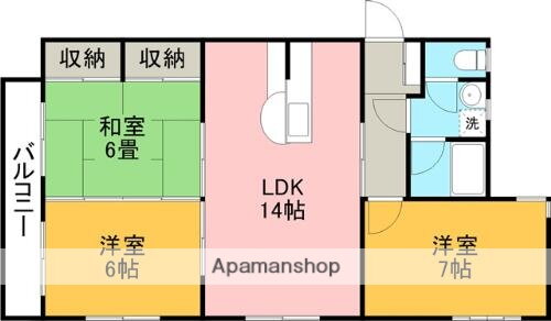 熊本県熊本市中央区平成２ 3LDK マンション 賃貸物件詳細