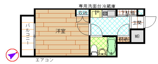 ダイホープラザ千歳烏山Ａ棟 5階 1K 賃貸物件詳細