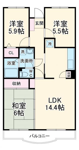神奈川県川崎市宮前区平１ 溝の口駅 3LDK マンション 賃貸物件詳細