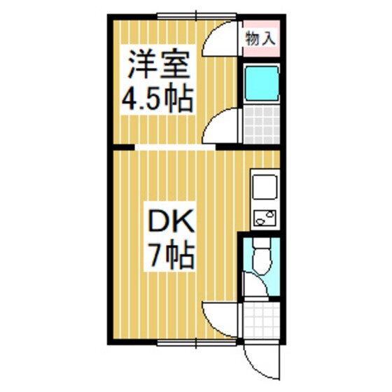 北海道苫小牧市泉町１ 苫小牧駅 1DK アパート 賃貸物件詳細