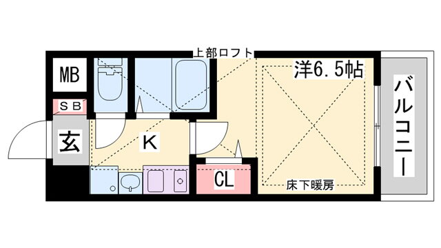 エステムコート神戸県庁前ＩＩＩフィエルテ 9階 1K 賃貸物件詳細