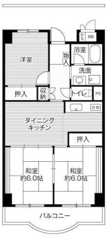 ビレッジハウス芝浦タワー１号棟 8階 3DK 賃貸物件詳細