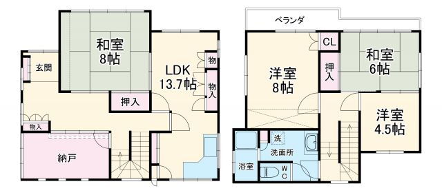 千葉県市川市菅野４ 菅野駅 4SLDK 一戸建て 賃貸物件詳細
