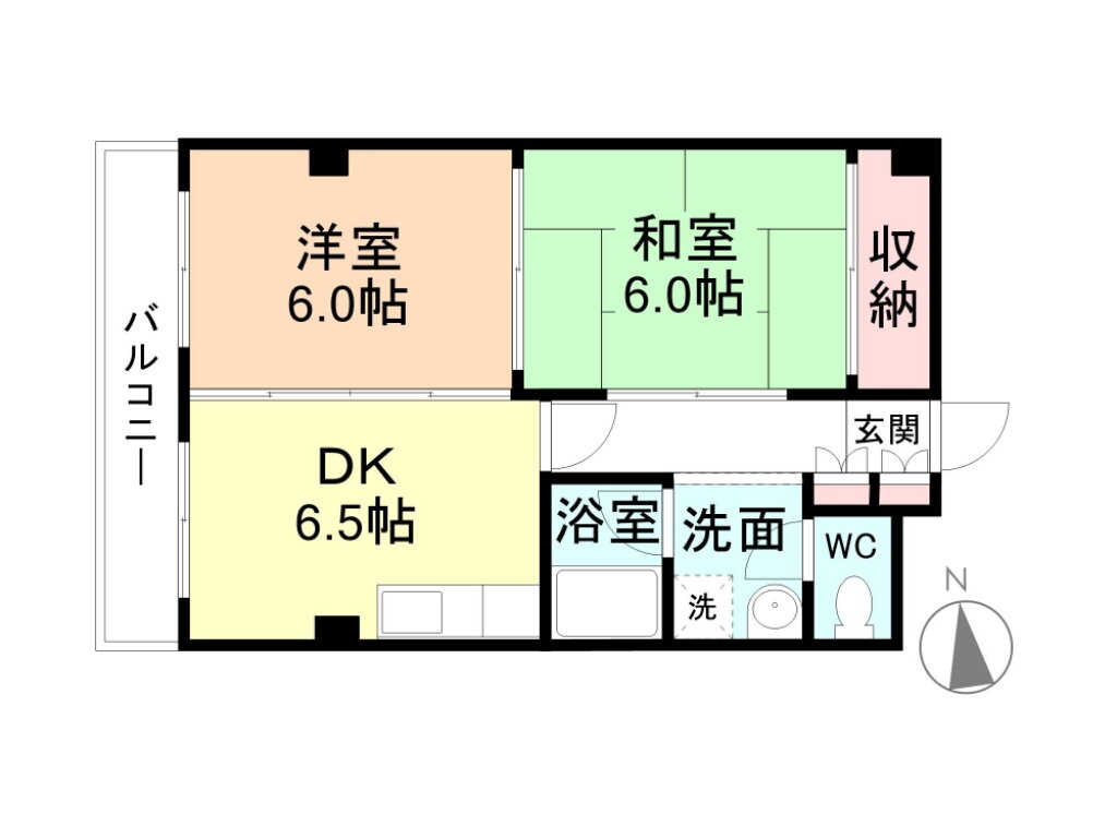 富山県富山市旅籠町 大手モール駅 2DK マンション 賃貸物件詳細
