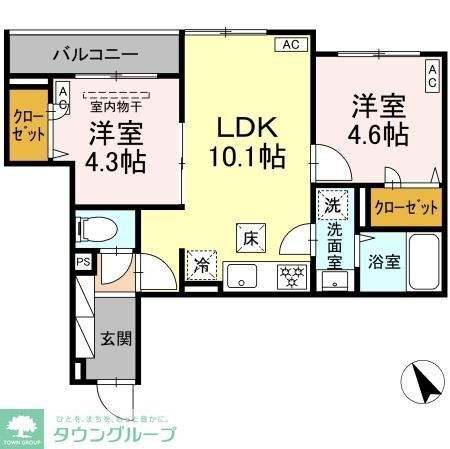 東京都葛飾区高砂７ 京成高砂駅 2LDK アパート 賃貸物件詳細