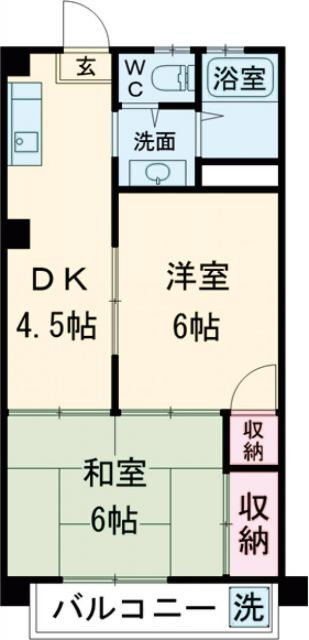 ダイホープラザ千歳烏山　Ｂ棟 2階 2DK 賃貸物件詳細