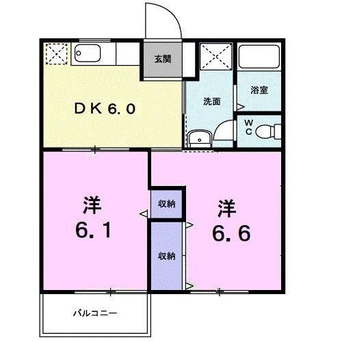 愛知県豊橋市西浜町 豊橋駅 2DK アパート 賃貸物件詳細