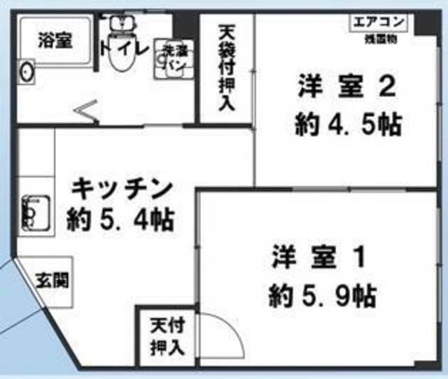 東京都墨田区立花４ 小村井駅 2K マンション 賃貸物件詳細