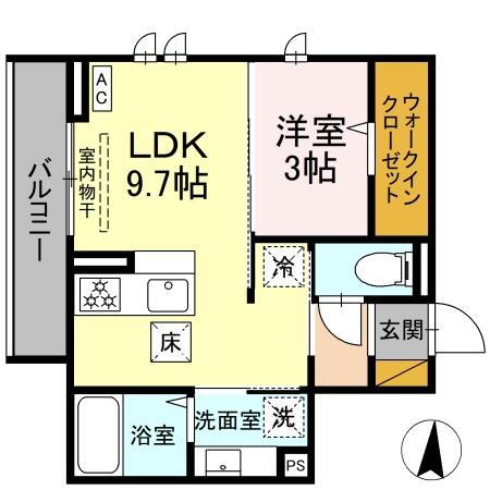 メゾングレイス 1階 1LDK 賃貸物件詳細
