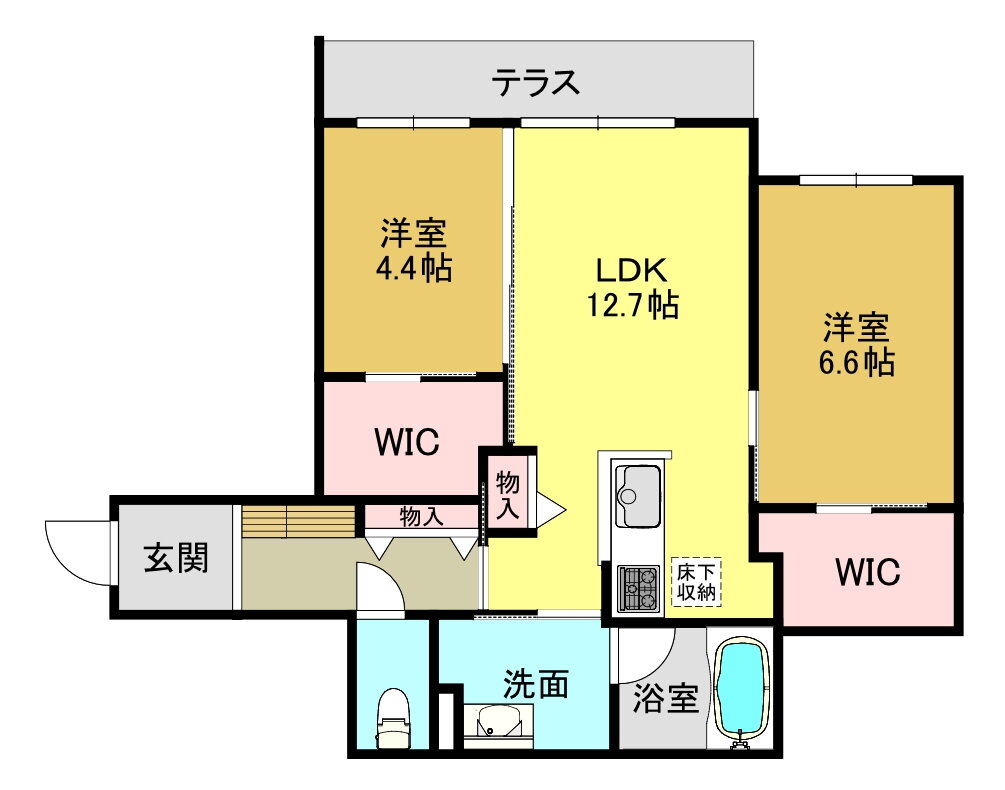 シャーメゾン大和高田 1階 2LDK 賃貸物件詳細
