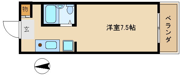 兵庫県神戸市垂水区西脇２ 舞子駅 1K マンション 賃貸物件詳細