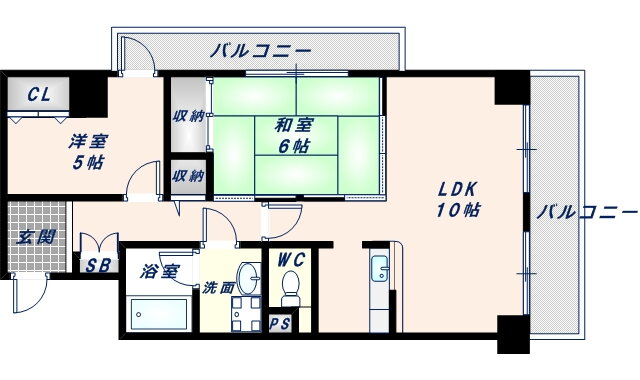 大阪府東大阪市御厨栄町３ 河内小阪駅 2LDK マンション 賃貸物件詳細