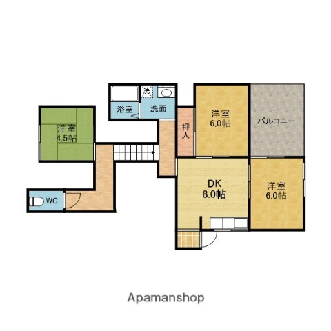 翠ヶ丘ハイツ 1階 3DK 賃貸物件詳細