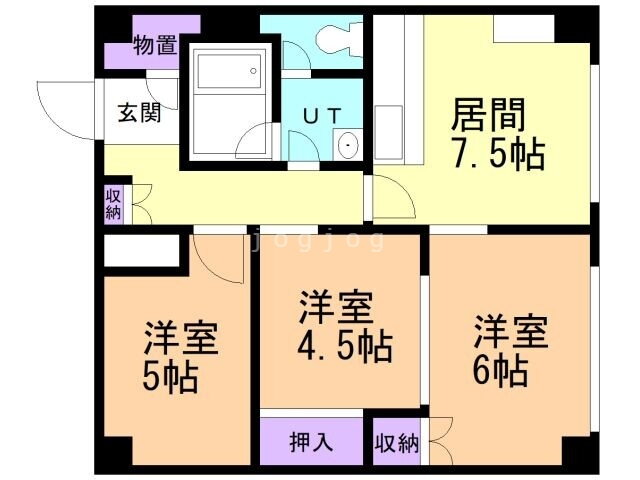 北海道旭川市宮下通１ 旭川駅 3LDK アパート 賃貸物件詳細