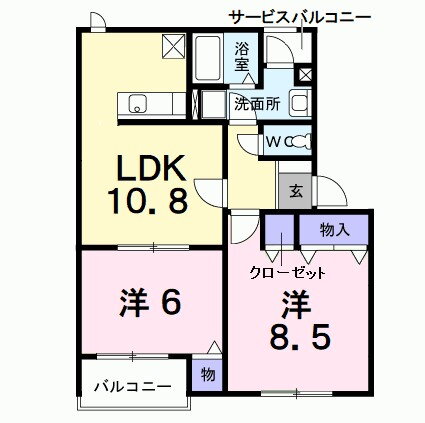山梨県甲斐市牛句 竜王駅 2LDK アパート 賃貸物件詳細