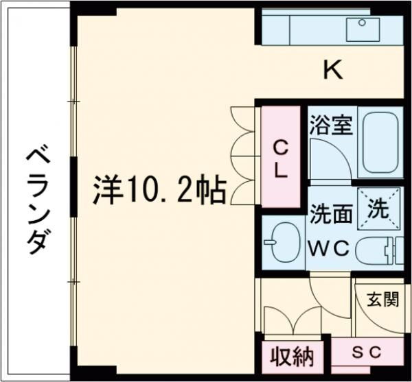 Ｎａｓｉｃフローラコート世田谷 6階 1K 賃貸物件詳細