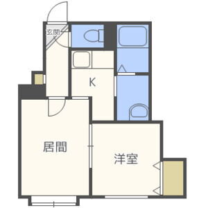 北海道札幌市清田区北野二条２ 福住駅 1DK アパート 賃貸物件詳細