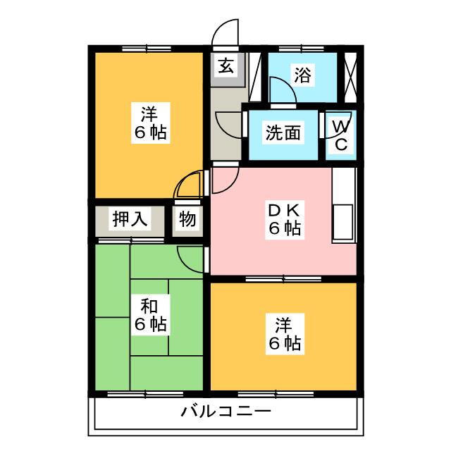 愛知県知多市梅が丘１ 3DK マンション 賃貸物件詳細