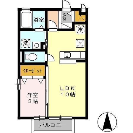 宮崎県宮崎市宮脇町 宮崎駅 1LDK アパート 賃貸物件詳細