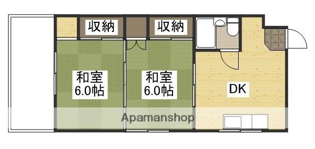 岡山県岡山市北区大元駅前 大元駅 2DK マンション 賃貸物件詳細