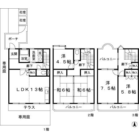 大阪府箕面市箕面３ 箕面駅 5LDK 一戸建て 賃貸物件詳細