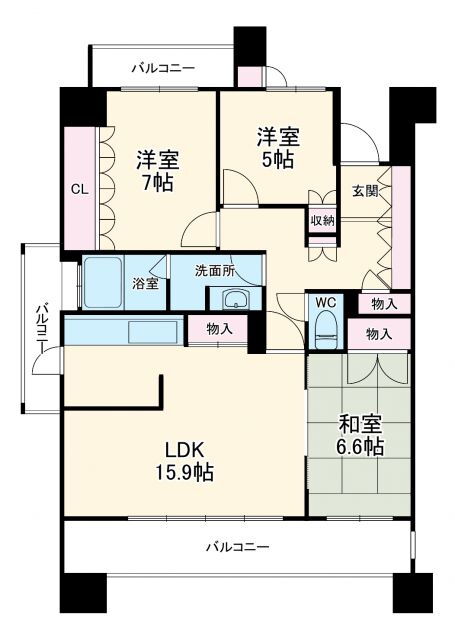 愛知県名古屋市東区矢田南３ ナゴヤドーム前矢田駅 3LDK マンション 賃貸物件詳細
