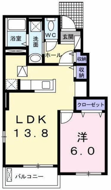 メゾン・クレールＩＩ 1階 1LDK 賃貸物件詳細