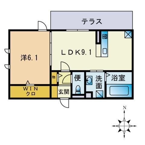 福岡県福岡市西区今宿東１ 今宿駅 1LDK アパート 賃貸物件詳細