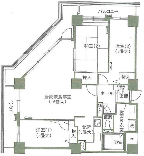 埼玉県川口市川口３ 川口駅 3LDK マンション 賃貸物件詳細