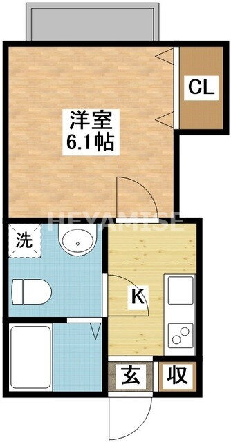 長崎県長崎市淵町 茂里町駅 1K アパート 賃貸物件詳細
