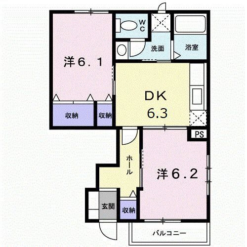 香川県高松市鶴市町 香西駅 2DK アパート 賃貸物件詳細