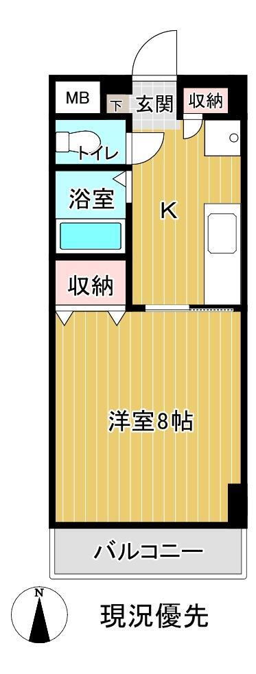 ラ・フランスマンション本町 1階 1DK 賃貸物件詳細