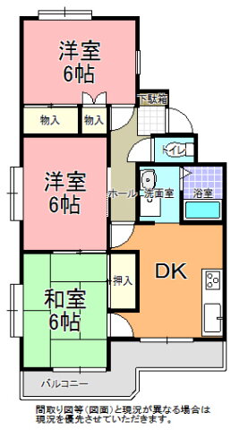 メゾンコスモス 2階 3DK 賃貸物件詳細