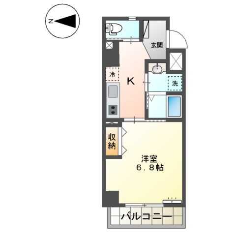 長崎県長崎市大橋町 岩屋橋駅 1K マンション 賃貸物件詳細
