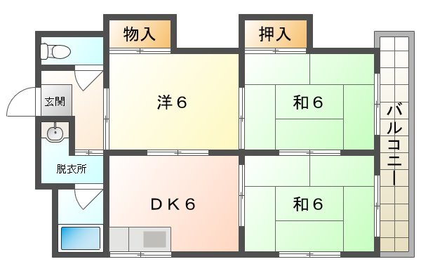 大阪府守口市藤田町３ 古川橋駅 3DK マンション 賃貸物件詳細