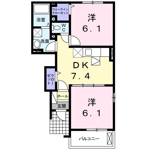 広島県福山市駅家町大字法成寺 駅家駅 2DK アパート 賃貸物件詳細