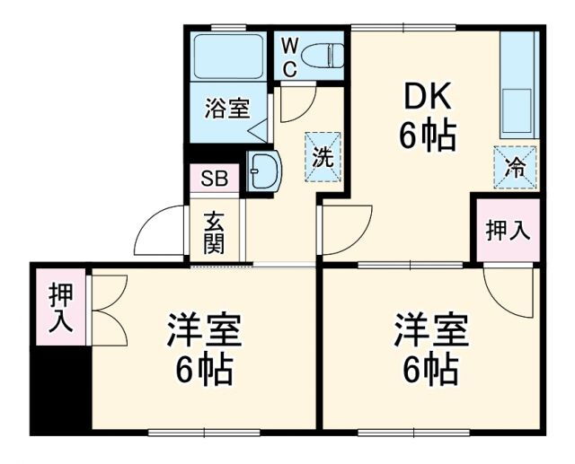 神奈川県相模原市南区鵜野森２ 町田駅 2DK アパート 賃貸物件詳細