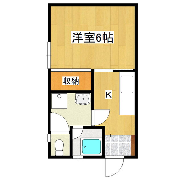 小原アパート 2階 1K 賃貸物件詳細