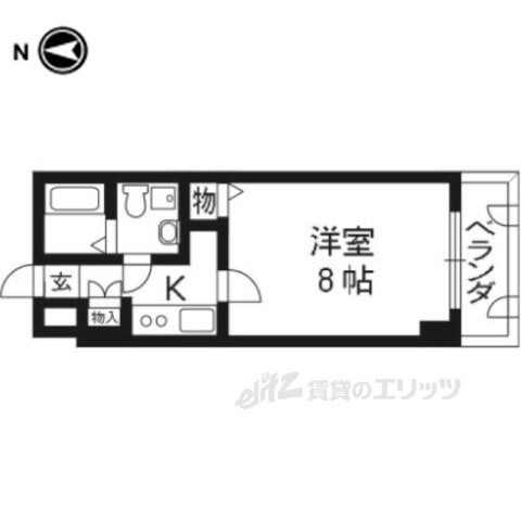 京都府京都市右京区西京極西大丸町 西京極駅 1K マンション 賃貸物件詳細
