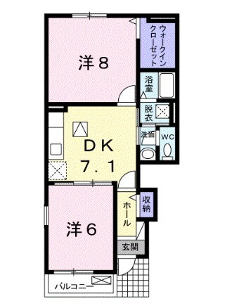 福岡県久留米市北野町高良 北野駅 2DK アパート 賃貸物件詳細