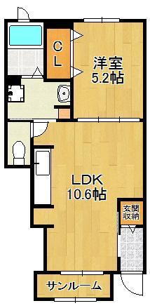 福岡県中間市蓮花寺３ 中間駅 1LDK アパート 賃貸物件詳細