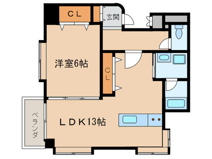 シティ－ハイツ石原 2階 1LDK 賃貸物件詳細