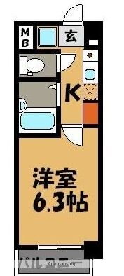福岡県福岡市早良区弥生１ 藤崎駅 1K マンション 賃貸物件詳細