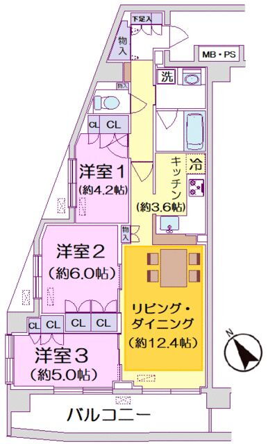千葉県市川市八幡３ 本八幡駅 3LDK マンション 賃貸物件詳細