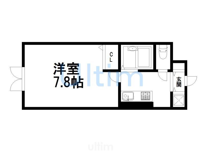 京都府京都市右京区西院西寿町 西院駅 1K マンション 賃貸物件詳細